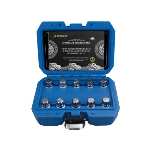 10pcs Anti-Theft Wheel Lock Lug Nuts Sleeve Automotive Wheel Screws Removal Key Socket Kit Compatible For BMW Repair Tool