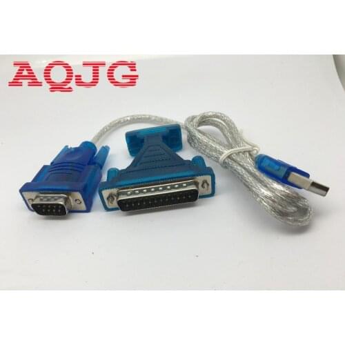New USB 2.0 To RS232 Com Port 9 PIN SERIAL DB25 DB9 Adapter Cable Converter for Windows 98/ ME/ 2000/Windows 0.8M 3ft AQJG