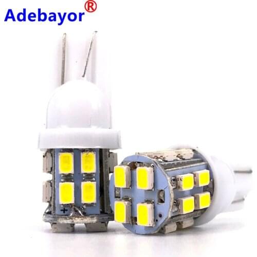 Wholesale 30x T10 1206 20SMD Xenon White LED Car Wedge Signal Light auto lamp 194 reading lamps 168 W5W 147 Car interior Lights