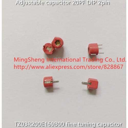 Original new 100% TZ03R200E169B00 fine tuning capacitor adjustable capacitor 20PF DIP 2pin (Inductor)