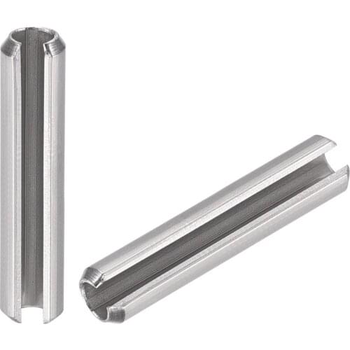 Uxcell M4 x 35mm 304 Stainless Steel Split Spring Roll Dowel Pins Plain Finish 20Pcs