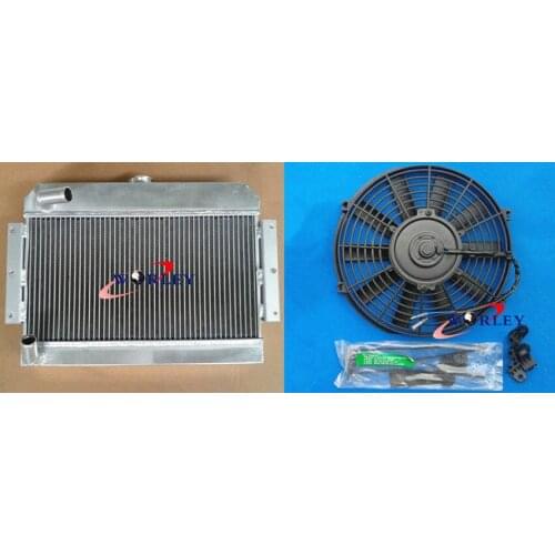 HIGH PERFORMAN ALUMINUM ALLOY RADIATOR + FAN MGB GT/ROADSTER TOP-FILL 1968-1975