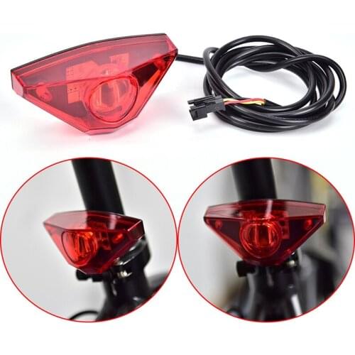 Electric Bicycle Rear Light E Bike Light LED eBike Tail Light Warning Light