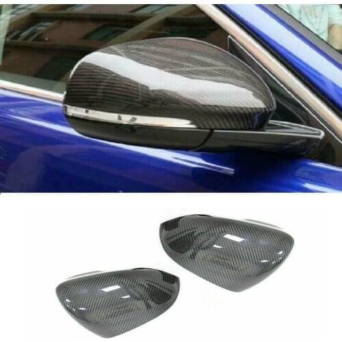 Replacement Carbon Fiber Mirror Cover Caps Fit For Jaguar XK XF XJ XKR XE 11-15