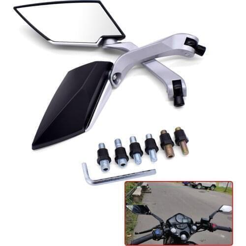 Motorcycle Rear Mirror 8mm 10mm Motorbike Modification Back Side Mirrors For Moto Guzzi Brutale 1000 Serie Oro 1200 SPORT AUDACE