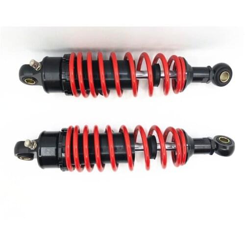 1 Pair 320mm Black Motorcycle Dirt Bike Rear Suspension Air Shock Absorber New Black + red