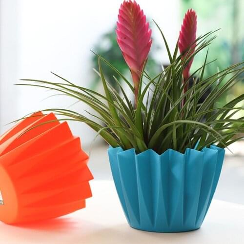 10pcs Gardening Flower Pots Succulent Flower Pot Resistant Tray For Home Garden Plastic Plant Pot Nursery Candy Color Grow Box