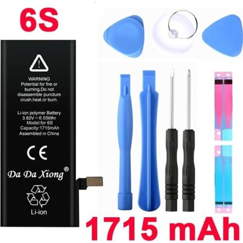 100% original Brand Da Da Xiong 1715mAh Genuine Li-ion Mobile Phone Accessory Replacement Battery Pack for iPhone 6S