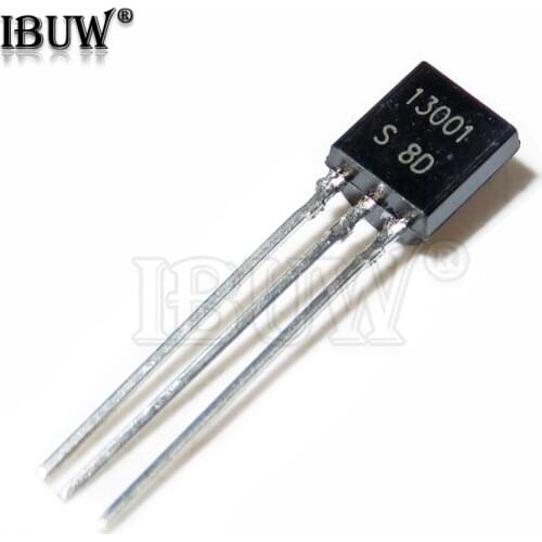 100PCS MJE13001 MJE13003 PCR606J PCR406J 13001 13003 TRANSISTOR R606 R406 606J 406J TO-92 TO92