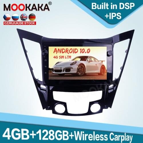 128GB Carplay Android 10.0 Car Multimedia Player for Hyundai sonata 8 11-14 Auto Radio GPS Navigation Audio Stereo Head Unit DSP