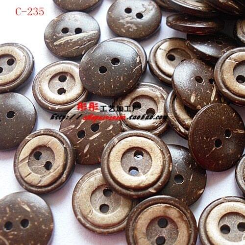 13mm, Natural coconut buttons,Accssories sewing (c-235)