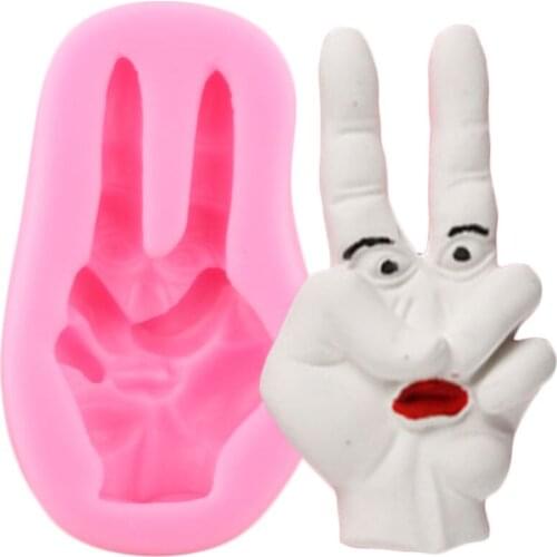 3D Finger Silicone Mold Fondant Mould Cake Decorating Tools DIY Soap Resin Clay Molds Candy Chocolate Gumpaste Moulds