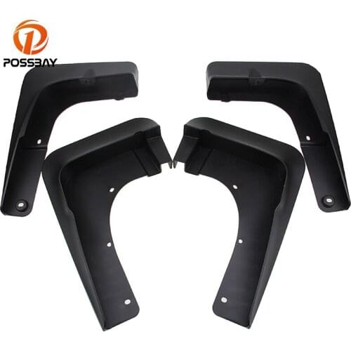 POSSBAY Auto Car Accessories Mud Flaps Splash Guards Mudguard Mudflaps Fenders Protector for Mitsubishi Outlander 2007-2015