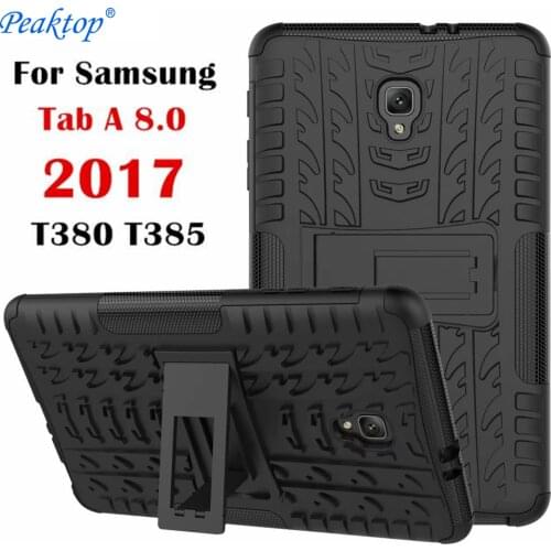 Case For Samsung Galaxy Tab A 8.0 2017 A2S T380 T385 SM-T380 Tablet Case TPU+PC Heavy Duty Armor Case Hybrid Rugged Rubber
