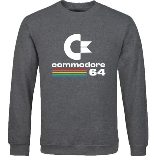 2020 spring autumn Streetwear Sweatshirt Commodore 64 clothing For Men Hip Hop coat Fashion Tops solid color Harajuku sportwear