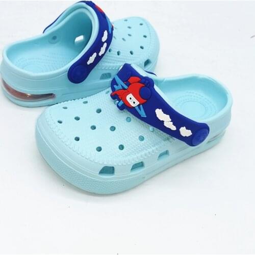 2021NEW KIDS BOYS SUMMER MULES SANDALS CARTOON CLOGS CAVE HOLE AIR CUSHION CROCKS SLIPPER SHOES SIZE EUR 28 29 30 31 32 33 34 35