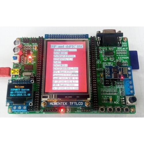 For DsPIC development board dsPIC30F6014A Development Board Experimental board dual CAN TFT LCD WIFI
