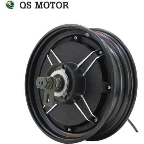 QS Motor 10inch 2000W 205 50H V1 65kph low power BLDC motor brushless and gearless in wheel hub motor for ectric scooter