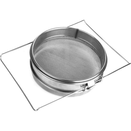 Stainless Steel Double-layer Honey Sieve Filtration Bee Honey Filter Strainer Machine Tool Extractor Beekeeping for Beekeepers