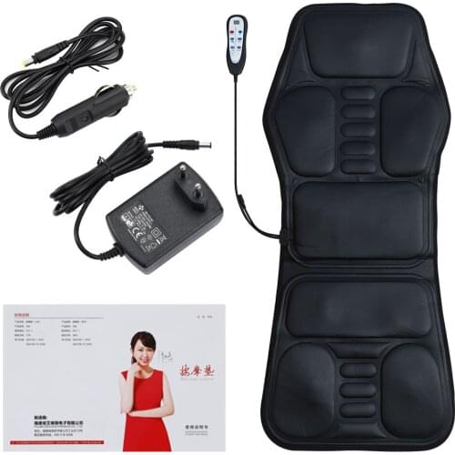 Electric Heating Vibrating Back Massager Chair Cervical Massager Pads Multifunctional Massage Cushion Pain Relief Heating Pad