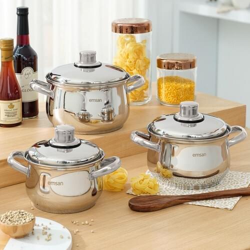 GlobalSun Stainless Steel Pot Sets