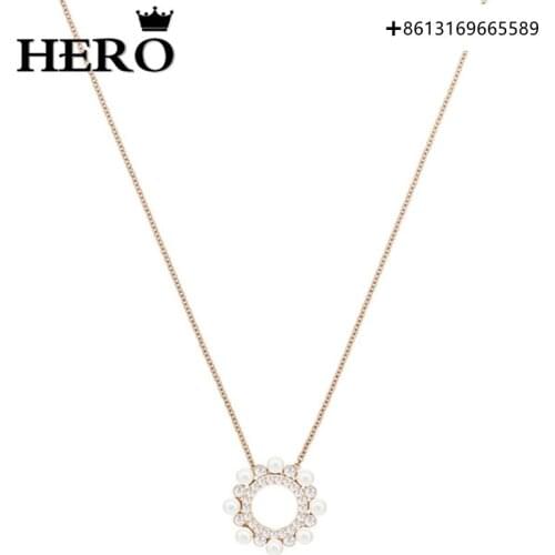 HERO High Quality Original Copy 1:1SWA Snowflake Necklace Logo Gift Preferred Free Package Manufacturers Wholesale