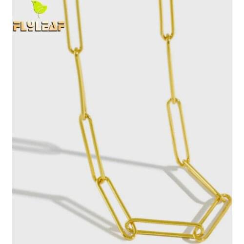 925 Sterling Silver Ins Pop Gold Chain Choker Necklace For Women Minimalism Luxury Lady Party Fine Jewelry Flyleaf