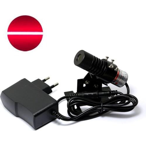 160mW 638nm Red Laser Diode Line Module Locator With Bracket + Power Supply