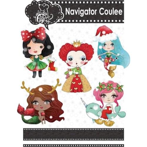 Halloween Christmas Girl Metal Cutting Mold and Stamp Scrapbook Decoration DIY Crafts Layered Embossed Card Creative Embossing