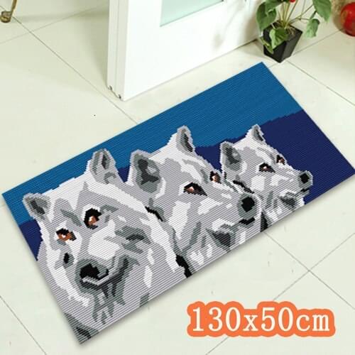 Smyrna Carpet Embroidery Latch Hook Rug Kits Diy Hook Technique Tapijt Alfombras Kleed Knooppakket With Thread Crochet Cat Gift