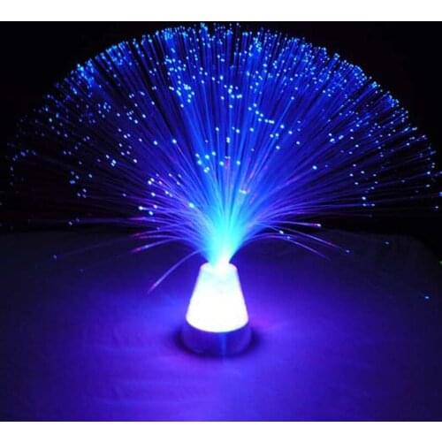Novelty Multicolor LED Fiber Optic Light Night Lamp Holiday Christmas Wedding Home Decoration Nighting Lighting Lamps