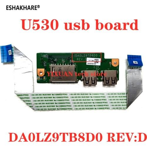 Original for Lenovo Ideapad U430 U530 USB Board, U530 USB SD Card Reader Board DA0LZ9TB8D0 motherboard 100% test work