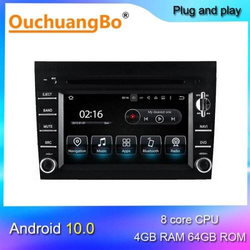 Ouchuangbo car radio dvd gps navigation for BOXTER CAYMAN 911 997 with android 10 mirror link stereo head unit 4GB+64GB