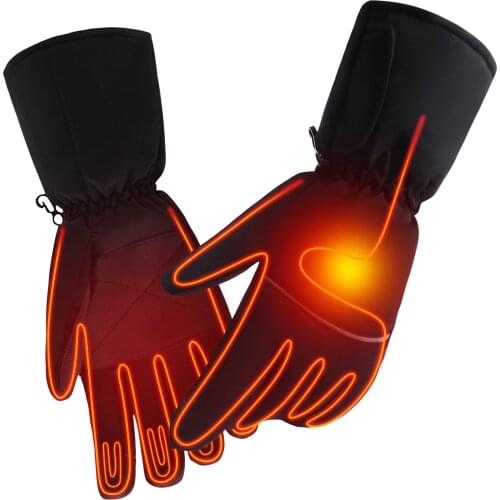 3.7V Winter Ski Battery Rechargeable Heated Gloves Warm Snowmobile Snowboard Ski Gloves