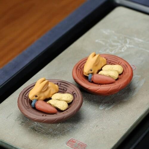 Sand tea wholesale pet tea tray furnishing articles collectables - autograph play rabbit lovely rabbit home tea tea