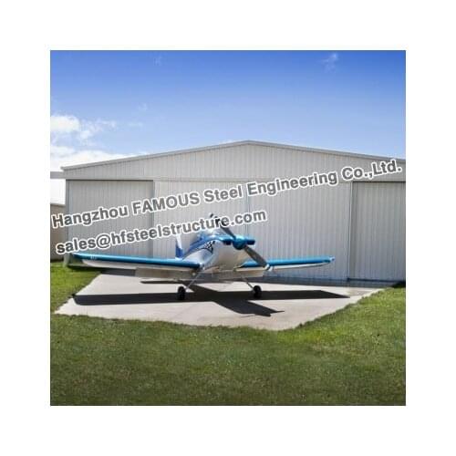 Wide Span Steel Structure Aircraft Hangar Buildings Covered Roof Panel