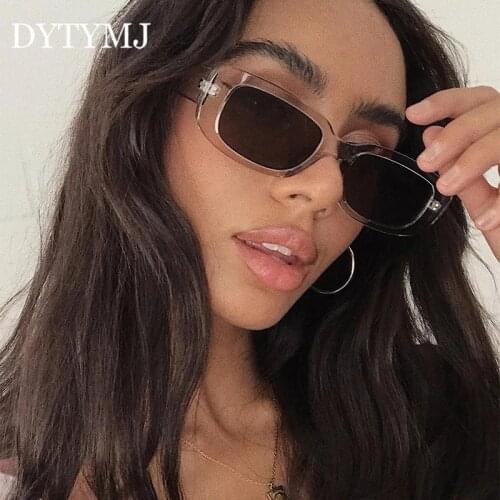 DYTYMJ Retro Square Sunglasses Women Luxury Brand Sunglasses Women Gradient Sun Glasses for Men Mirror Pink Gafas De Sol Hombre