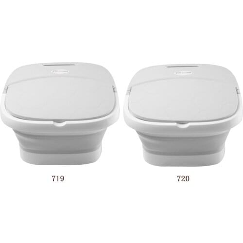 Foot Bath Tub Basin Foldable and Portable Barrel Heat Bubbles Foot Spa Massager Temperature Control Massage Rollers