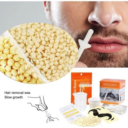 Nose Depilatory Wax Solid Hard Nose Lip Hair Removal Wax Significant Effective Depilatory Kit Bean Hair Paper Cup Wax Removal