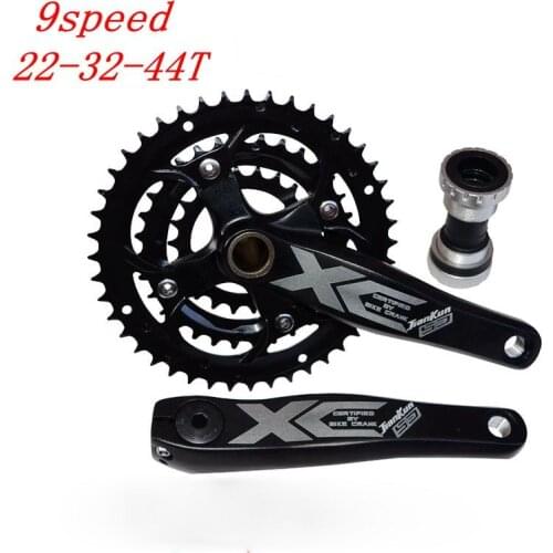 Mountain bike tooth disc aluminum alloy integrated tooth disc empty tooth disc 9 speed 27 speed 22/32/44T belt perrin shaft
