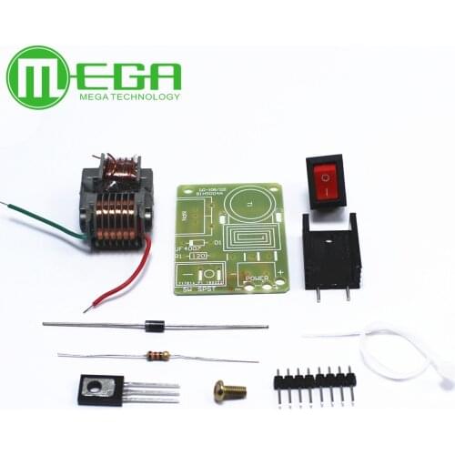 15KV High Frequency DC High Voltage Arc Ignition Generator Inverter Boost Step Up 18650 DIY Kit U Core Transformer Suite 3.7V