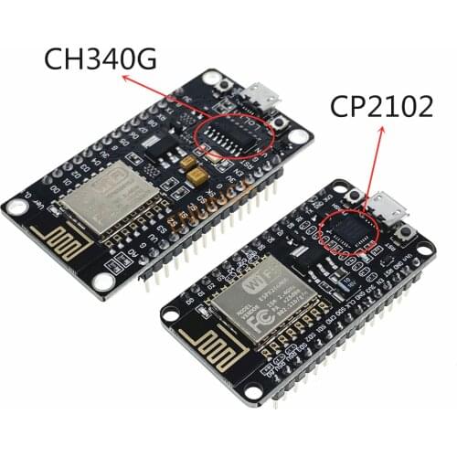 Wireless module CH340 CP2102 NodeMcu V3 V2 Lua WIFI Internet of Things board based ESP8266 ESP-12E with pcb Antenna