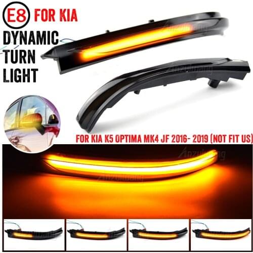 Dynamic LED Turn Signal Lights Rearview Mirror Indicator Blinker Repeater For Kia Optima K5 TF 2016 2017 2018 2019 2020 2021