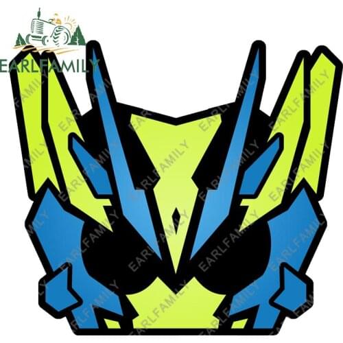 EARLFAMILY 13cm x 11cm Cartoon Anime Car Sticker for Kamen Rider Cool Peeker Decal Window Laptop RV Waterproof Car Wrap