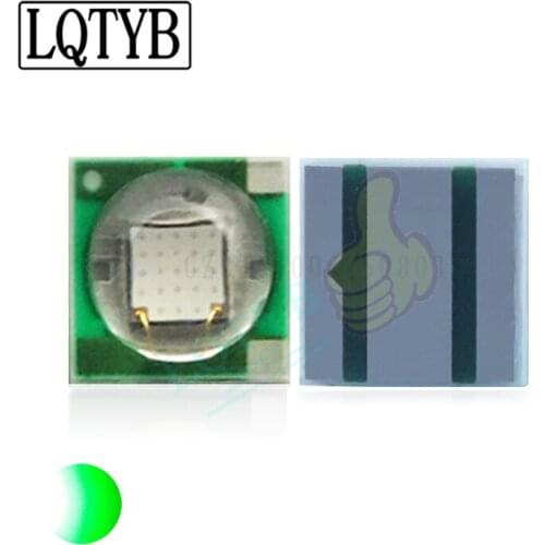 Ceramic aluminum nitride package 3535 high power 520-530nm green light landscape light high brightness 3W LED lamp beads