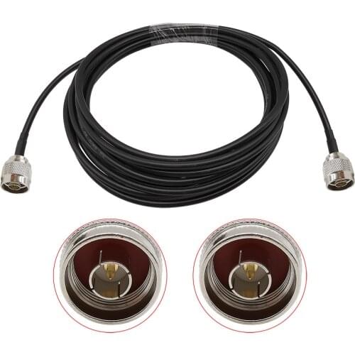 1Pcs Low Loss 50 ohm RG58 Coaxial Cable N Male to N Male Plug Connector RF Coaxial Extension Pigtail Jumper Wires Cable 1m-20m