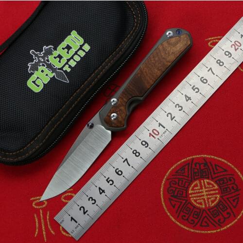 Green Thorn Small Sebenza 31 Folding Knife M390 Blade Titanium Handle Kitchen Camping Hunting Survival Pocket Cycling EDC Tools