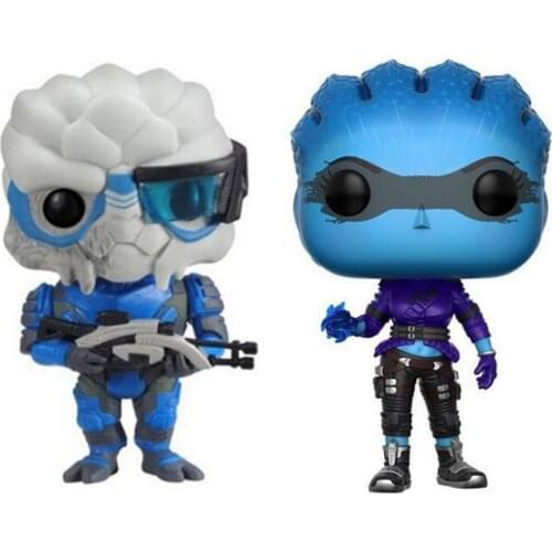 MASS EFFECT Character GARRUS & PEEBEE 10cm Vinyl Action Figure Toys