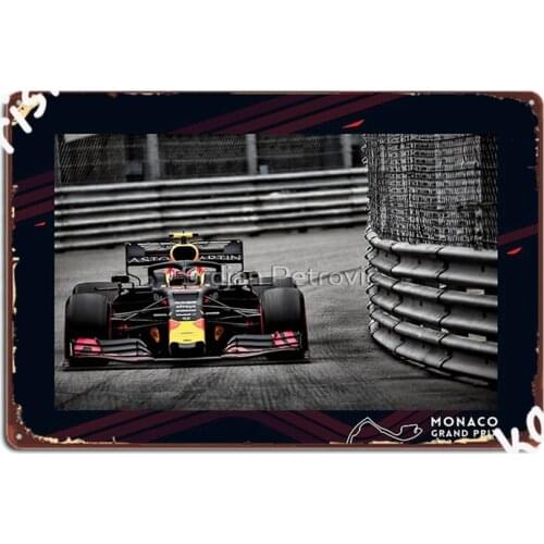 Formula 1 Monaco Metal Signs Cinema Kitchen Club Bar Retro Plaques Tin sign Posters