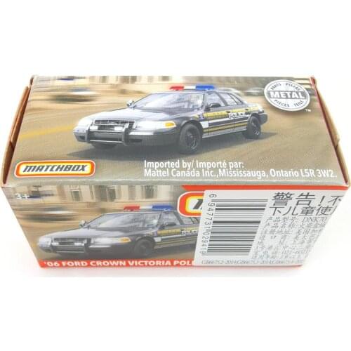 2019 Matchbox Cars 1:64 Car 06 FORD CROWN VICTORIA POLICE Metal Diecast Alloy Model Car Toy Vehicles